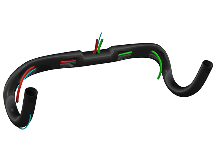 DEDA カーボンハンドル ケーブル内装式 420mm デダ エレメンティ：新製品情報》DEDA ELEMENTI ケーブル内装化